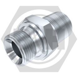 BSP male DIN 3852 Form A x BSPT male