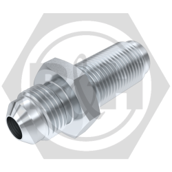 SAE male x SAE male 45° external flare bulkhead LESS LOCKNUT