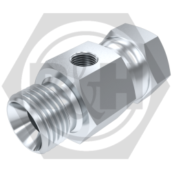 BSP male x BSP swivel female TEST POINT adaptors