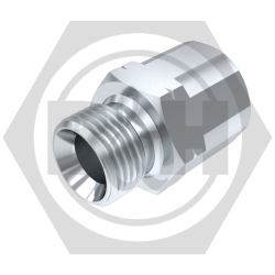 METRIC male 1.5mm pitch x BSP fixed female extended