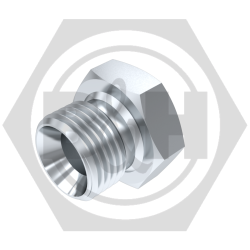 BSP male 60° cone x BSPT fixed female bush