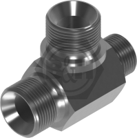 BSP male UNEQUAL tee for bonded seal