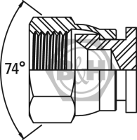 JIC swivel blanking cap Drawing