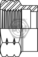 NPSM crimp nut Drawing