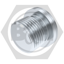 METRIC socket headed plug 1.5mm pitch for bonded seal