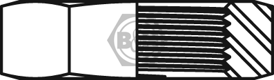 ORFS Bulkhead Locknut Drawing