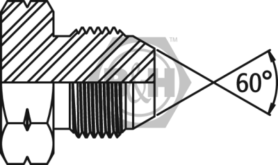 JIS Solid Plug (METRIC Threads) Drawing