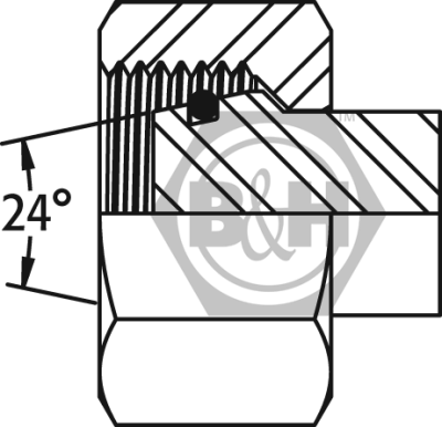 METRIC Blanking Plug (S Series) - Complete Drawing