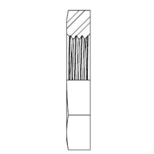 METRIC Locknut (S Series) Drawing