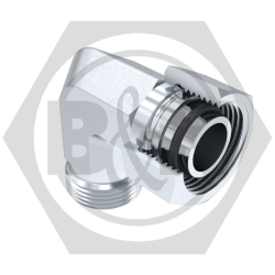 METRIC male x METRIC female DKO 90° C (L Series) - Body Only