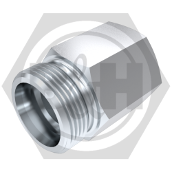 METRIC male (L Series) x BSP fixed female extended - BODY ONLY