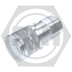 Quick Release Couplings - ISO 16028 (Flat Faced) Drawing