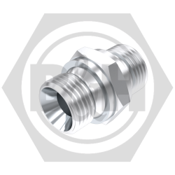 BSP male x BSP male To DIN 3852 FORM A - STAINLESS